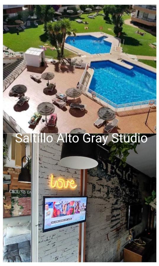 Saltillo Alto Gray Studio. Vistas Al Mar Y Piscina Torremolinos Ngoại thất bức ảnh